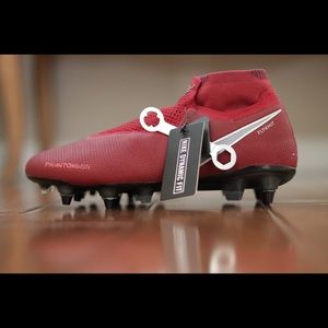 Soccer Nike Phantom Vision shoes.
